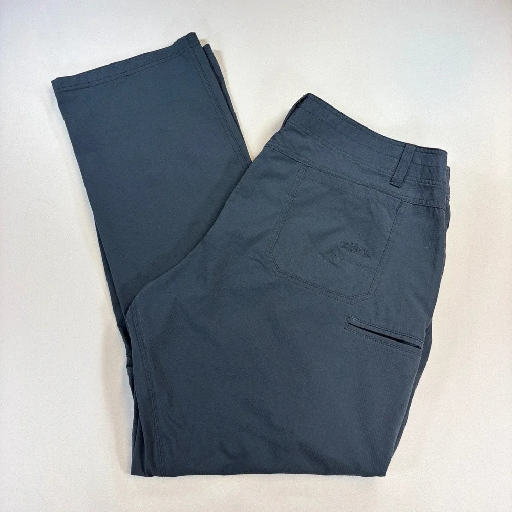 Kuhl Silencr Pants Mens 40x32 Charcoal Gray Ripstop Hiking Outdoor 5166 EUC